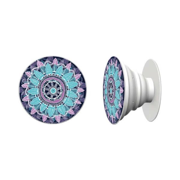 Mobile Button Purple Aztec Button Grip Holder Stand for Mobile Phone
