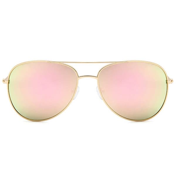 Pilot Solbriller Dame Guld Rosa Spejlglas
