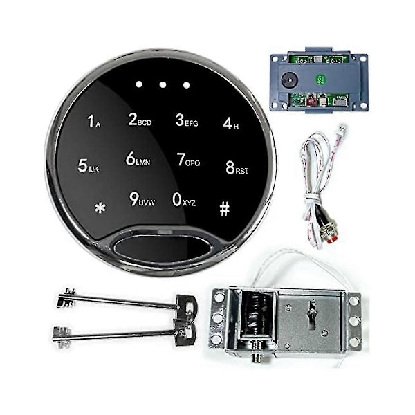 Säkert Lås Ersättning Elektronisk Kassaskåpslås Säkert Låskit Touchpad/knappsats Med Magnetlås 2 Över