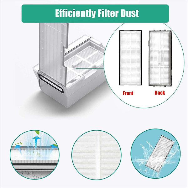Til S8 S8 PLUS S8+ S8 Pro Støvsuger Hepa Filter Moppeklud Reservedele