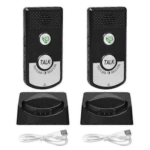 Trådlös Intercom Röstmonitor Påminnelse Smart Tvåvägs Intercom Lämplig För Hem Sjukhus Hotell