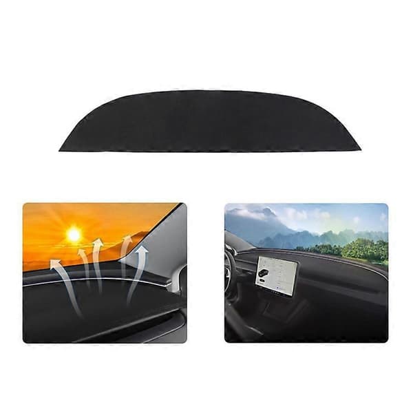 Dashboarddeksel for Model 3 2024, Anti-lys PU Dash Mat