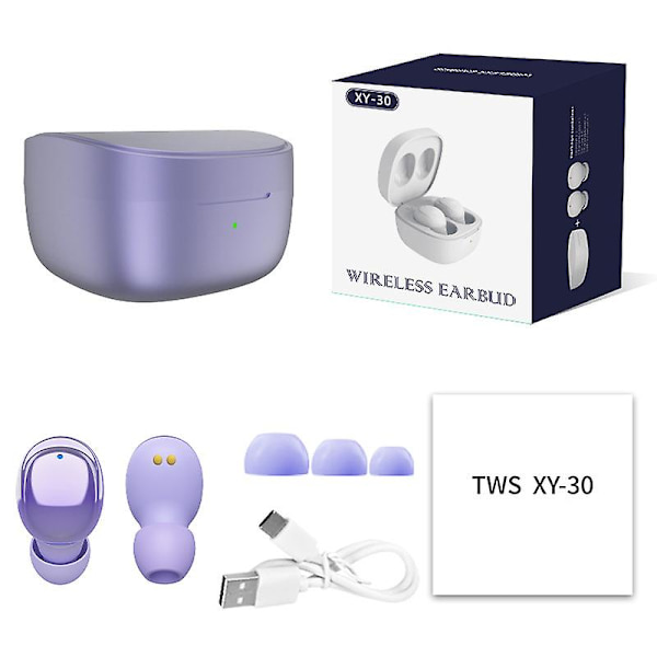 Bluetooth True Wireless xy-30 Heavy Bass TWS Ørepropper Lilla