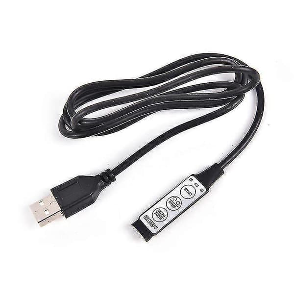 5V USB LED RGB 3-knapps 4-pin fjärrkontroll för LED-strip 2024THO