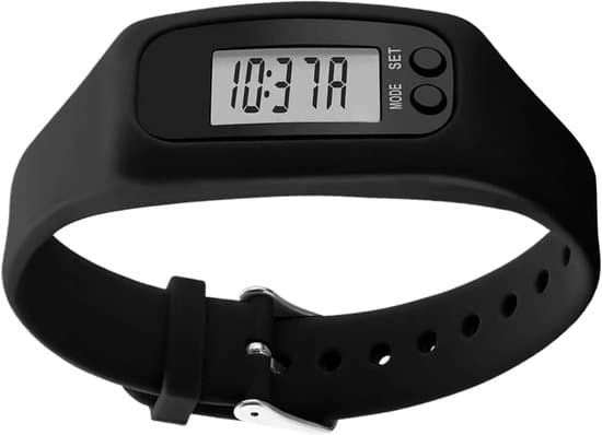 Pedometer Watch - Activity Tracker - Daily Exercise - Easy Tracking - 25x2.7cm - Black