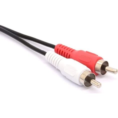 USB til RCA-kabel, USB A 2.0 hun til 2 RCA hanstik, Y-splitter til lyd, video, AV (1,5 m)