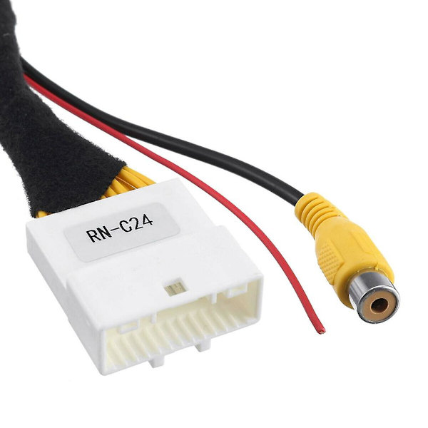 Bil 24-Pins Video Input Switch Bakkamera RCA Adapterkabel til Stepway Vivaro Sandero 4