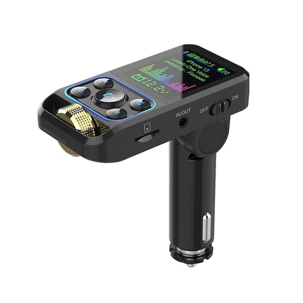 BC83 Dobbel Hurtiglading Bil Bluetooth MP3-spiller FM-sender EQ Regulator Biltilbehør