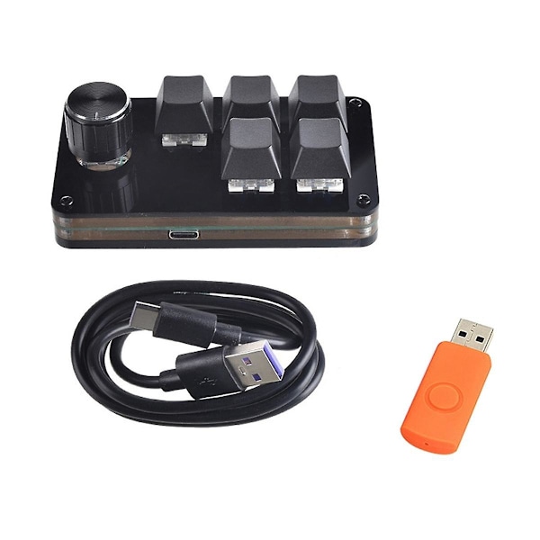 Mini Tastatur 5 Taster 1 Knapp Programmerbar Gaming Tastatur DIY Hot Swap Tilpasning Mekanisk Tastatur