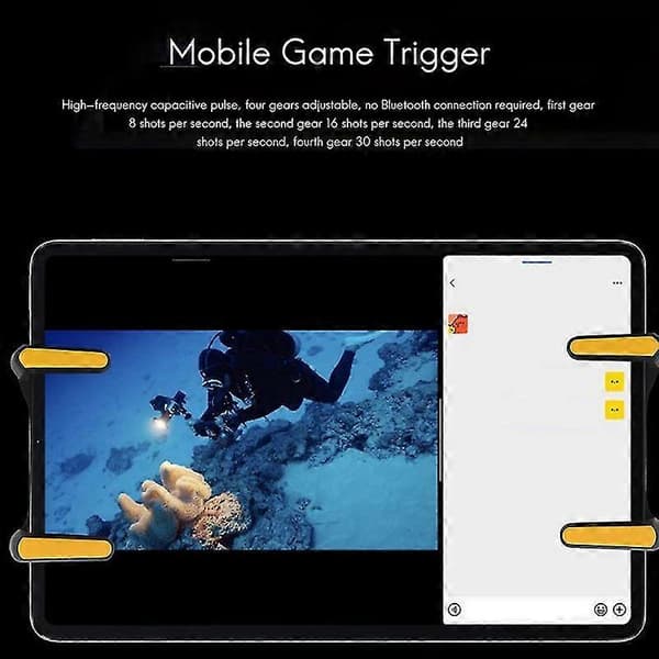 Sekst Finger Til Ipad Pubg Controller Kapacitans Justerbar Mobilspil Trigger L1r1 Knap Gamepad