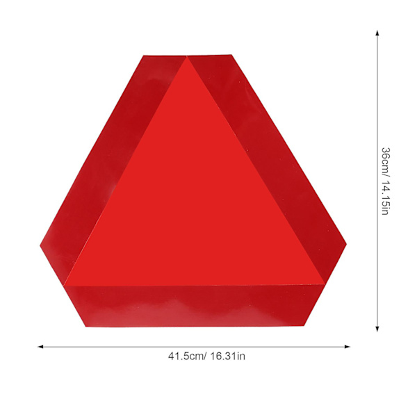 Långsamtgående fordonsskylt Triangel Långsamtgående skylt Säkerhetsskylt Reflekterande Långsamtgående skylt