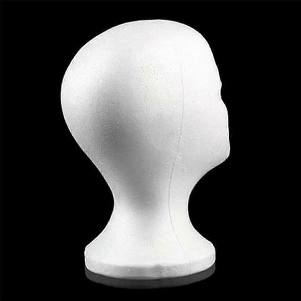 4X Skum Mannekeng Hode Modell Solbriller Brille Stativ Hatt Cap Display Holder Headset Mannekeng Hode