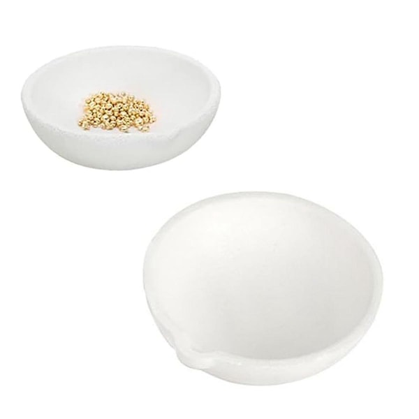 Keramisk Kvartsdigel Skål Dish Kop Ovn Smeltning Støbning Forfining Guld Sølv (2 stk 500G)
