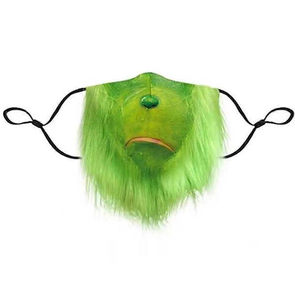 Grinch Cosplay Justerbart Ansiktsdeksel og Hanskesett For Voksne Unisex Mote Cosplay Kostyme Tilbehør 2025th