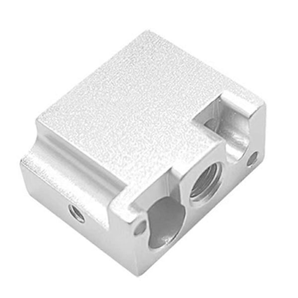 För V400 3D-skrivare Hotend Munstycke Extruderdelar Skriv Mässing Värmeblock Hals Kopparpläterad