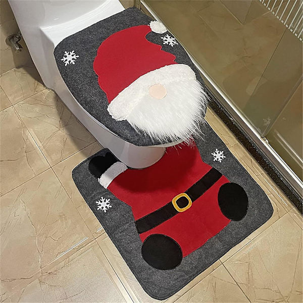 Jul Badrumsdekoration Tillbehör Gnome Faceless Gammal Man Toalett Set Badrum Kreativ