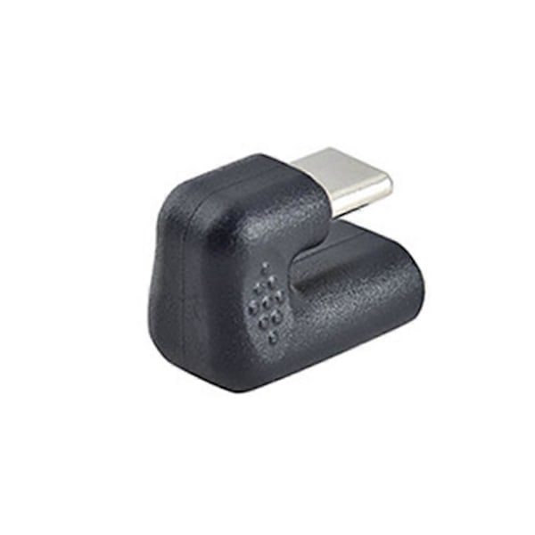 2 st 180 Grader Rätt Vinkel USB 3.1 Typ C Hane till Hona USB-C Konverteringsadapter för Smartphone