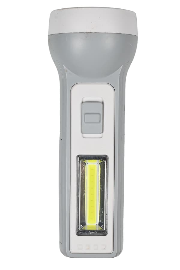Taskulamppu 1 W LED + 1 W COB ladattava harmaa