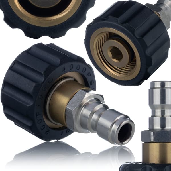 Connector / Quick Coupling for Kärcher HD HDS Washers M22x1.5mm (M22*1.5 14mm-1/4QC)