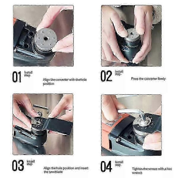 For Starlock Adapter Verktøy Star Lock System Oscillerende Sagblad Adapter