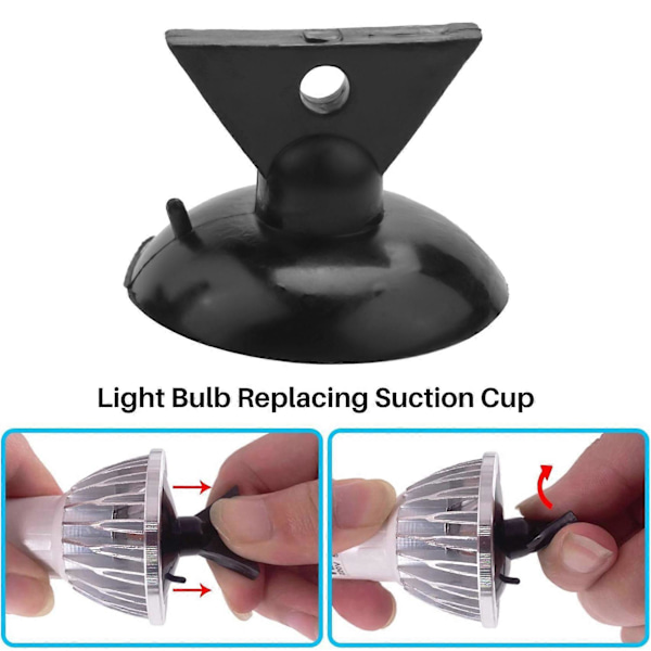 25 st GU10 Glödlampsbytare Lampbytare PVC Sugkopp Lampbyte för LED Halogen Mini Spårljus