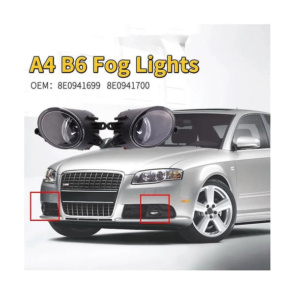 1 Par Forlygter til Forlygte til A4 B6 2001- 2005 Car-Styling 8E0941699 8E0941700 Halogen
