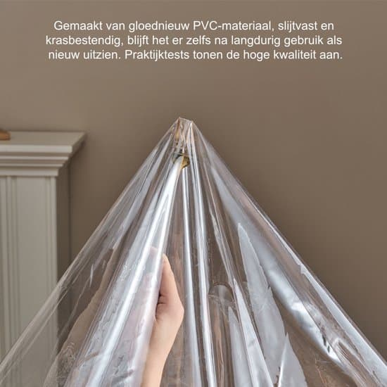 Gennemsigtig 140 x 140 cm Højelastisk Silke Kant Vandtæt Dug