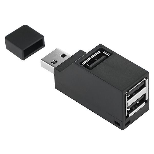 2 kpl 3-porttinen USB-keskitin Mini Usb3.0 Nopea keskitinjakelulaatikko PC-kannettavalle tietokoneelle U-levylle Mob