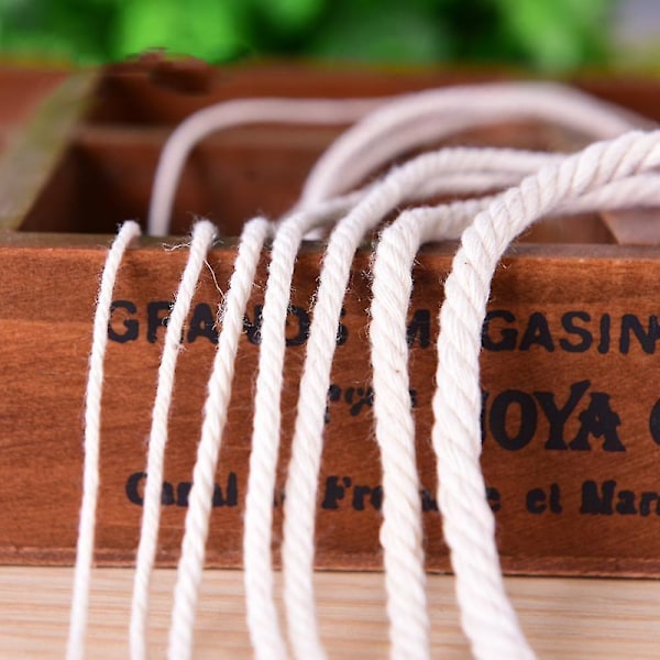 6/5/4mm Macrame Reb Snoet Snor Bomuldssnor Til Håndarbejde