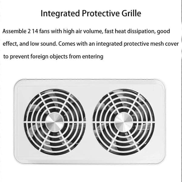 12V Caravan Ventilasjon Vifte Luftventilasjon Kjølevifte Eksosvifte Vanntett RV Side Luftvifte RV S
