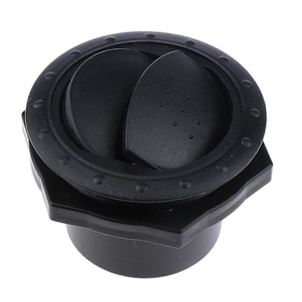 RV Båd Indvendig Side Tag Luft Udluftningsventil Ventilationsudtag Sort 70x45mm
