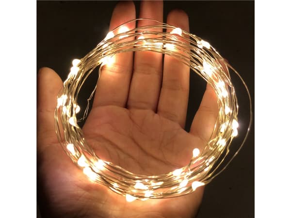 Lyskæde 300 LED 3×3 m - Indendørs gardinbelysning