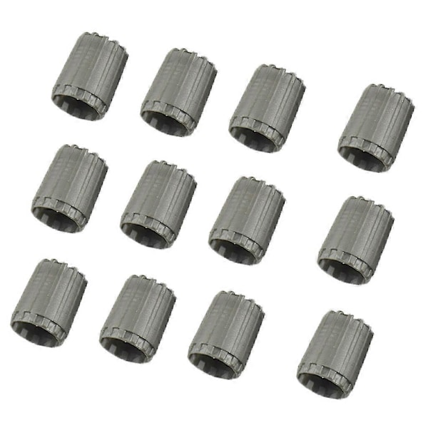 12 stk. Ventilhetter for hjuldekk for TPMS Standard Ventil Grå