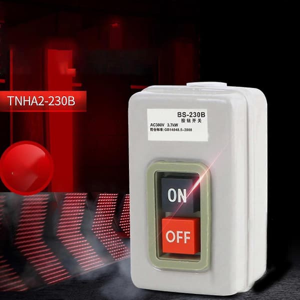 Trefaset Strømstyring Startkontakt 3,7kw 380v Trykknap Strømkontakt