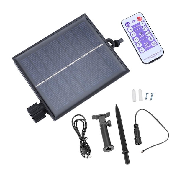 Vedenkestävä Solar String Light -ohjauslaatikko säädettävällä valovoimalla ja automaattisella piirilevyn tehonlisäyksellä - 24V