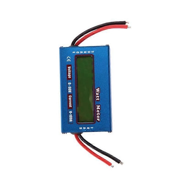 Digital Wattmeter Wattmätare Effektmätare DC 60V 100A Balans Spänning Batterikontroll 2025:e