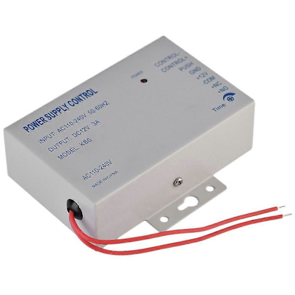 K80 Dør Adgangssystem Elektrisk Strømforsyning Kontrol DC 12V 3A Miniatyr Strøm/Elektrisk Lås Strøm/