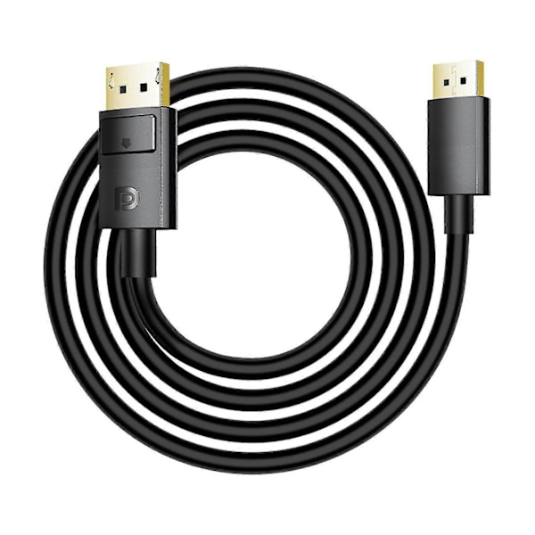 1/2m Dp Til Dp Adapter 1080p 240hz/2k 144hz/4k 60hz 4k Tapsfri Displayport 1.2 Hann Til Displayport Hann Konverter Datatilbehør