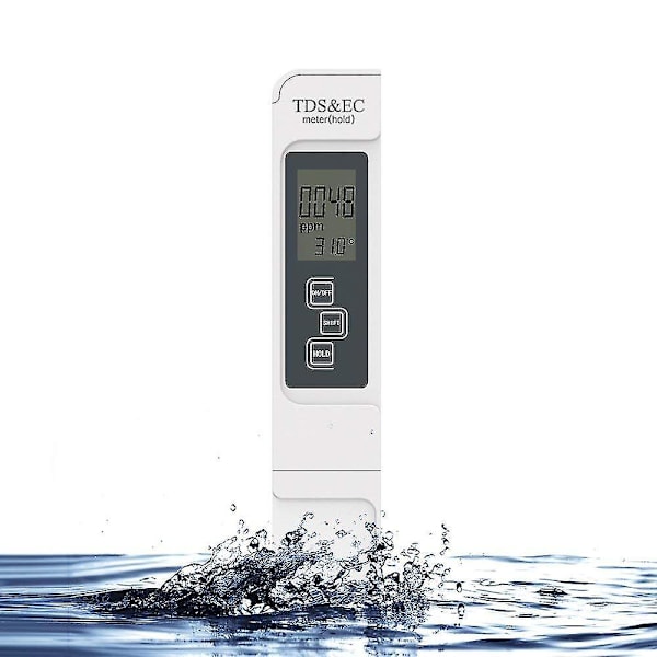 Vandkvalitetstester, Præcis Og Pålidelig, TDS Meter, EC Meter & Temp