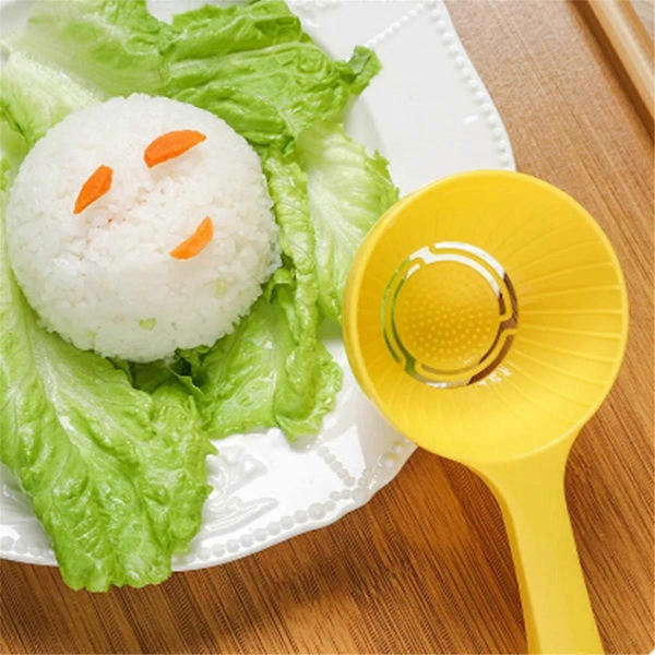 Risskje, Ikke-klebende DIY Risskjeform, Risskule Skje, Halvrund Rissuppe Skje, Kjøkken