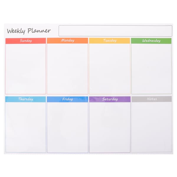 Magnetisk whiteboard kylskåpsväggpanel schema veckoplanerare kalender raderbar