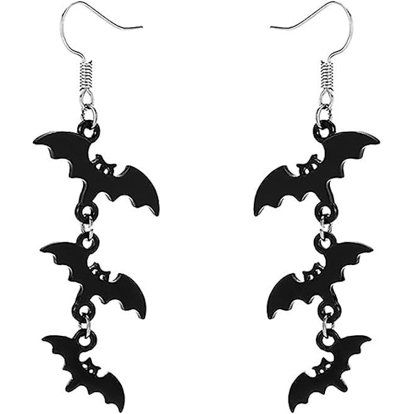 Halloween-örhängen för kvinnor Halloween-örhängen med bågar Spökhänder Mörka gotiska akryl-örhängen Läskiga Halloween-örhängen för kvinnor Halloween-festklänning