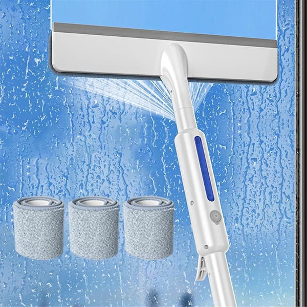 Vindusskrape for vindusvask med spray, spray vindusvasksett, vindusvaskekoster, husholdning