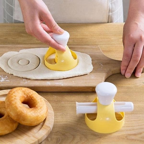 Set med 2 livsmedelsgodkända ABS-plast DIY-donutformar
