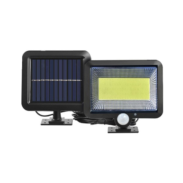 LED Solcellslampa Utomhus Trädgårdsdekoration Sol 100cob Ljus Vattentät Solenergidriven Spotlight Säkerhet