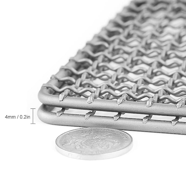 Titanium Grillplade Ultralet Grillrist BBQ Trådnet Bage Rist Kølenet Plade til Ou 2025th