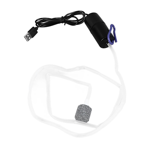 Mini USB Akvaarion Happipumppu - Hiljainen Energiaa Säästävä Monitoiminen Kannettava Akvaarion Ilmapumppu