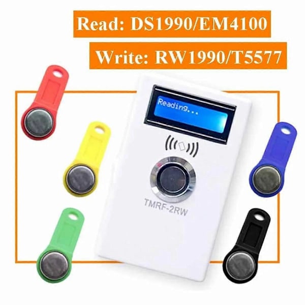 TMRF-2RW IButton Programmer DS1990A Duplicator Kopierare 125KHz RFID Läsare Inspelare RW1990 Nyckelkort