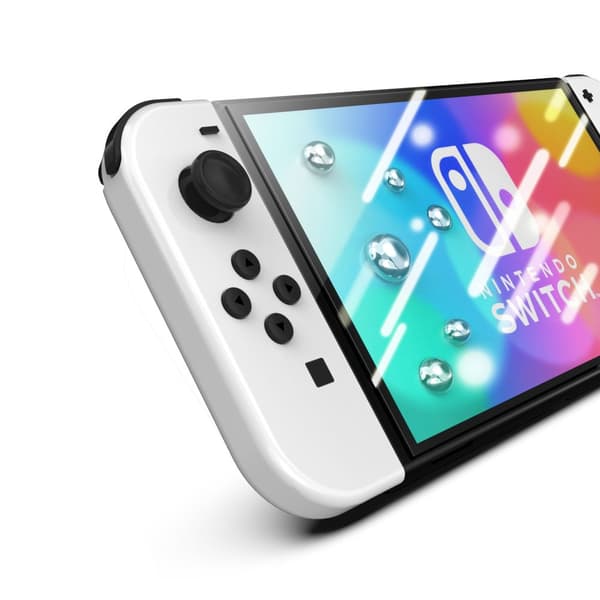 Crystal Clear Tempered Screen Protector for Nintendo Switch OLED - 9H Scratch Resistant Glass with Easy, Bubble-Free Installation