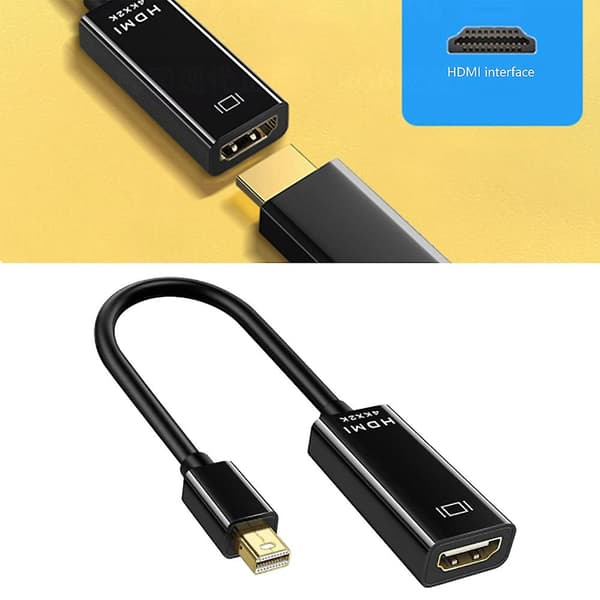Mini DisplayPort -sovitin Mini DP -kaapeli 2 -muunnin Air 13 Surface Pro 4:lle